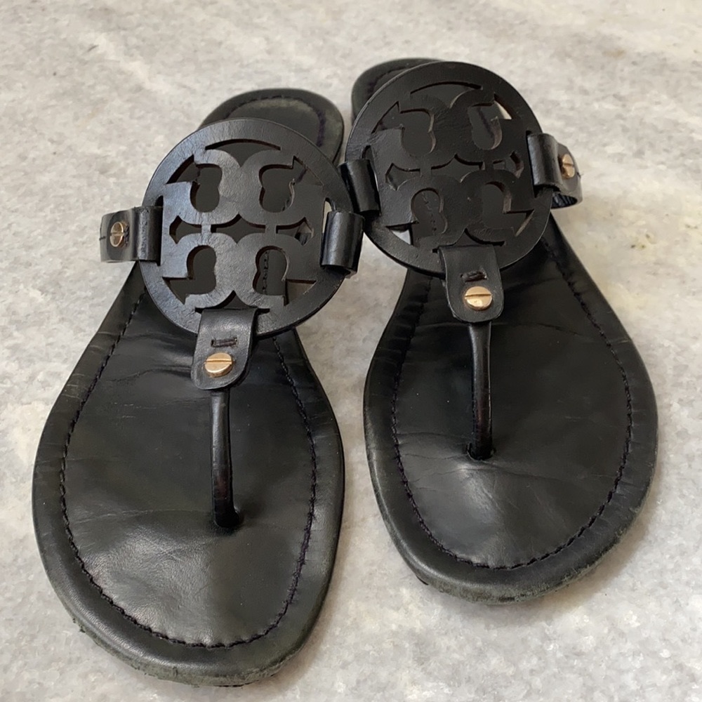 Black Tory Burch Miller sandals